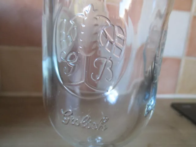 Grolsch Vierde Wijze Dutch beer glass faded motif Holland 3