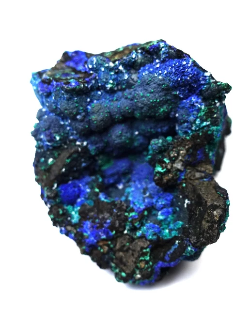 Gezüchteter Kupfersulfat-Kristall Auf Matrix – Blau Glitzernd, Ca. 35-45 Mm, Für Sammler & Kinder