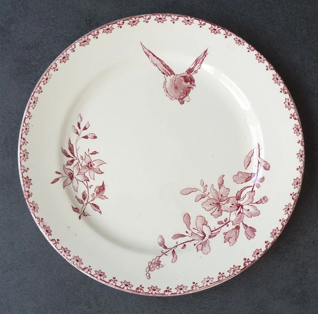 Lot De 3 Assiettes à Dessert Sarreguemines - Modèle Feria UC Bleu - Porcelaine - État Correct