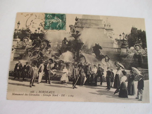 Cpa 33 Bordeaux Monument Des Girondins Groupe Nord