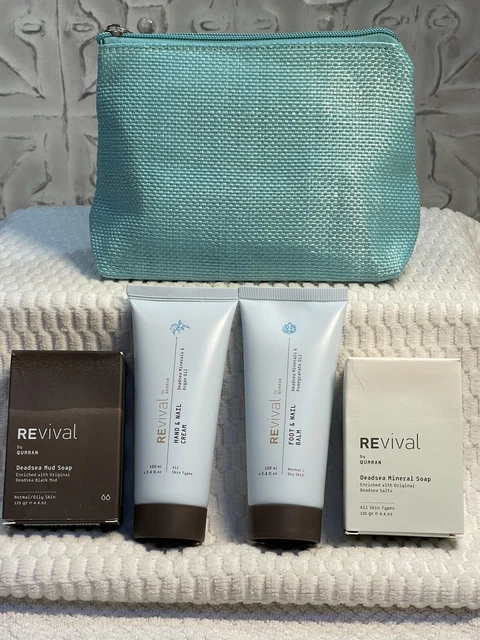 Revival By Qumran Dead Sea Mineral Hand Foot Cream Soap Set 4