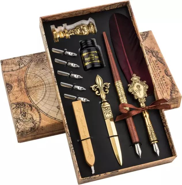 Calligraphy Set - Caligraphy Pens Beginners Set Feather Pen Quill Pen Set