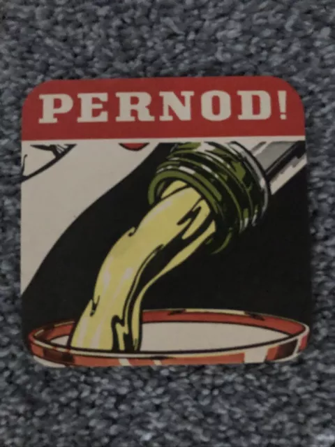 Vintage Pernod Ricard, Paris, Frankreich.......Werbe-Biermatte/Untersetzer