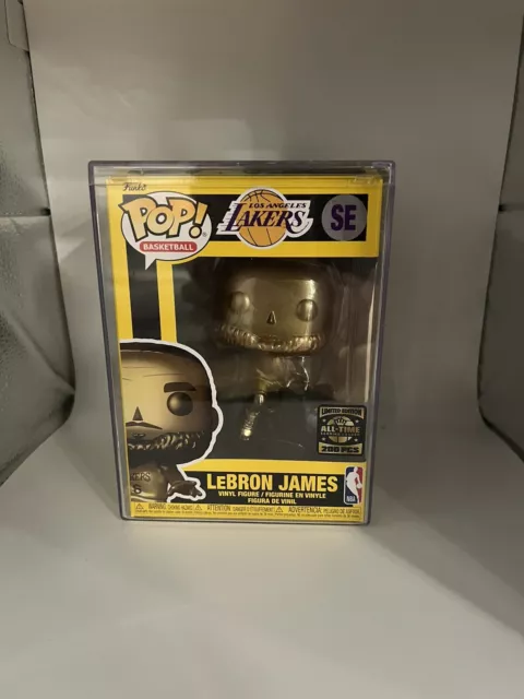Lebron James LA Lakers GOLD Funko Pop! 12in Premium Vinyl Figure - Yellow  Jersey