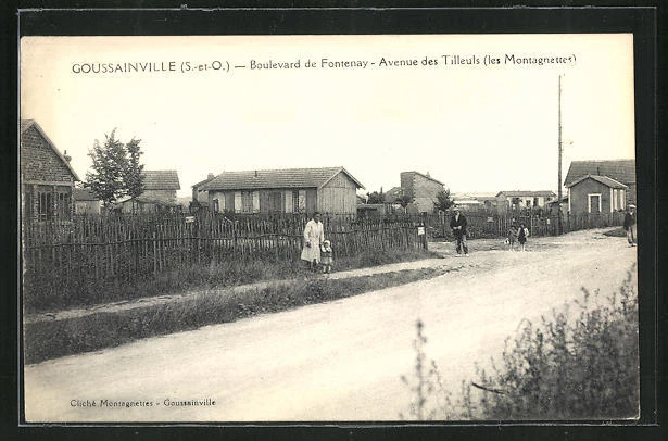 CPA Goussainville, Boulevard de Fontenay - Avenue des Tilleuls