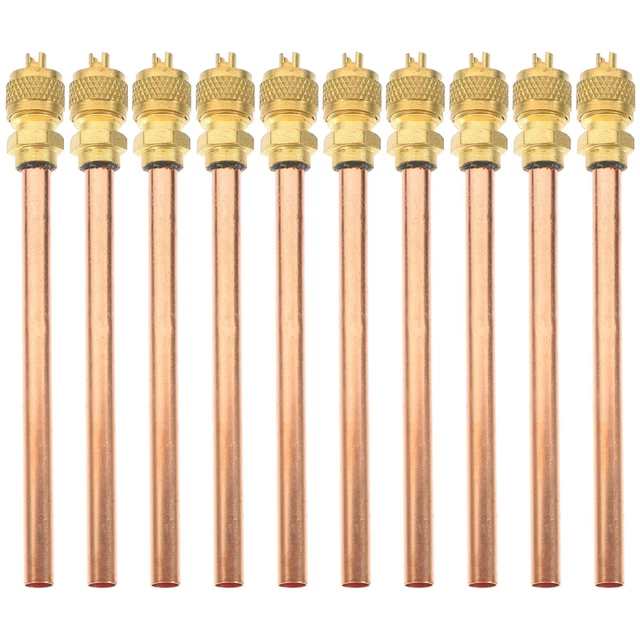 10 Pcs Fridge Access Service Valves for Refrigerator Filling