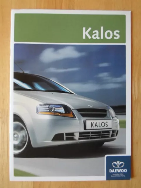 DAEWOO KALOS RANGE orig 2003 2004 UK Mkt Sales Brochure