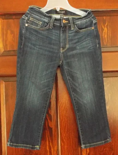 Judy Blue Jeans Size 1 / 25 Skinny Fit Capri Mid Rise Stretch Cotton Blend Dark