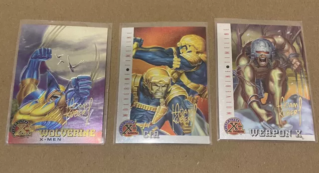 1995 Ultra X-men Chromium Gold Signature x3