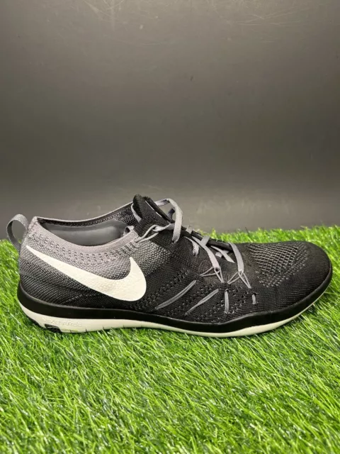 Nike Focus Flyknit Womens 9 Black White Shoes Sneakers Running Athletic Training