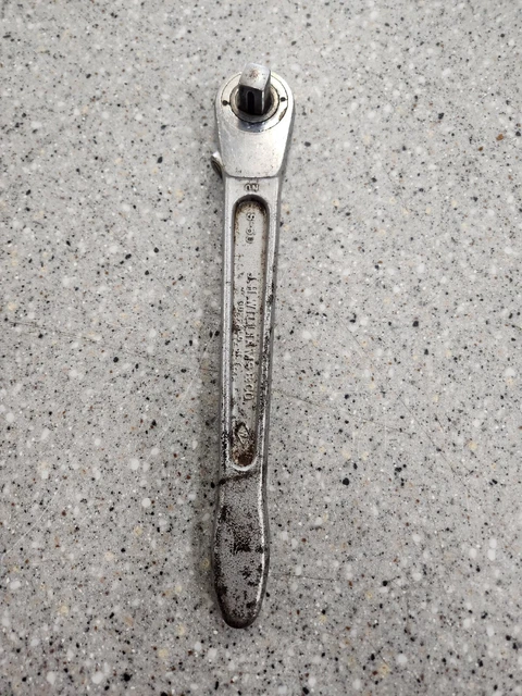 Vintage J. H. Williams Push-Thru 1/2" Drive Ratchet, No. S-50, USA Vintage J. H. Williams Push-Thru 1/2" Drive Ratchet, No. S-50, USA