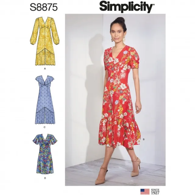 Simplicity Sewing Pattern 8875 Dresses R5 (14-16-18-20-22)