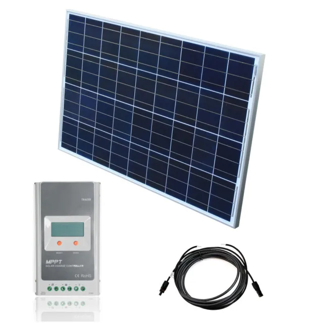 Juego solar 12 V sistema solar MPPT regulador de carga kit solar fotovoltaico autocaravana módulo solar