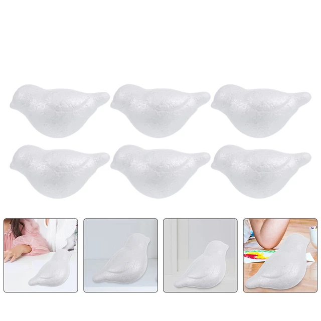 Cilindri In Polistirolo Per Modellismo – 10 Pezzi, Bianco, Altezza 12 Cm, Diametro 3,2 Cm
