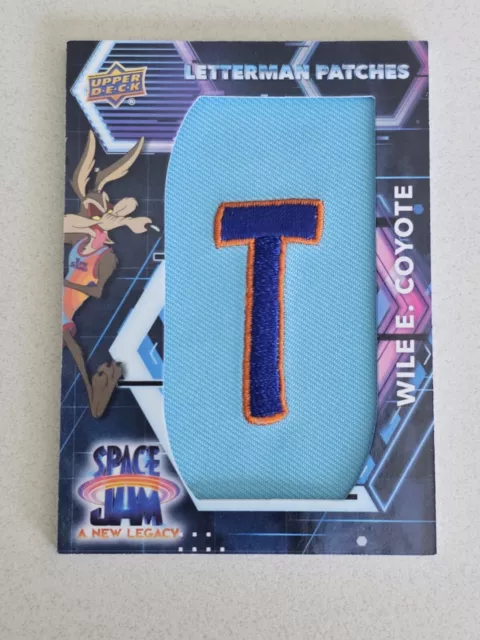 2021 Space Jam A New Legacy Letterman Patches T Wile E Coyote Letter Patch LP-WC