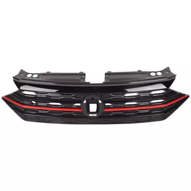 For 19-20 Volkswagen Jetta Sedan MK7 Front Upper Grille Honeycomb Red & Black