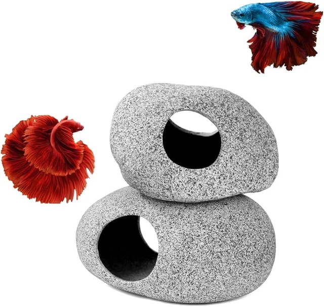 Aquarium Decoration Rock Caves, Hideaway for Shrimp Cichlid Hiding Breeding Spaw