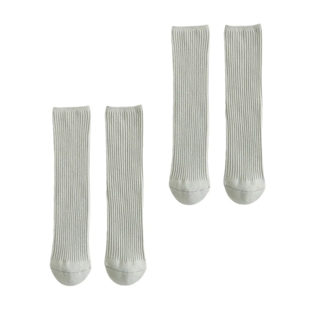 2 Pairs Cotton Socks Anti Slip Socks Stockinette Cotton Socks Boys Double Needle 2