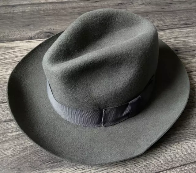 Paul Smith Gris Laine Fedora Chapeau Taille M (58cm) Neuf avec Étiquette