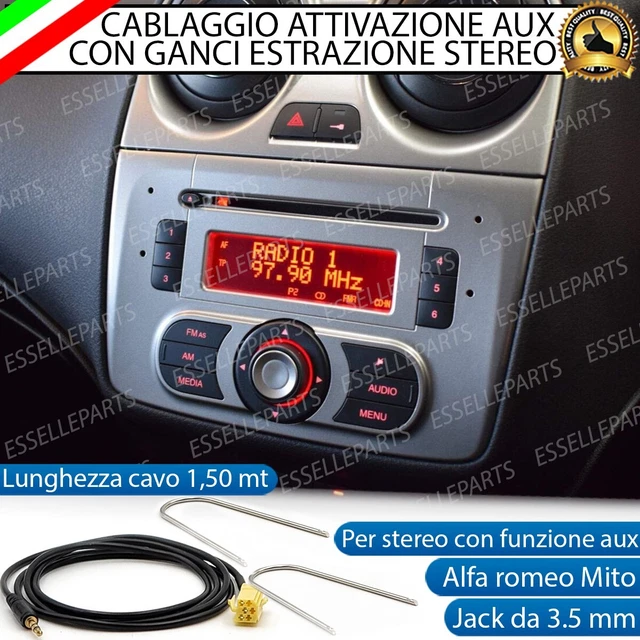 3.5mm AUX Audio Cable Adapter and 2 Car Radio Disassembly Key for Fiat Grande Punto Alfa Romeo 159 3.5mm AUX Audio Cable Adapter and 2 Car Radio Disassembly Key for Fiat Grande Punto Alfa Romeo 159