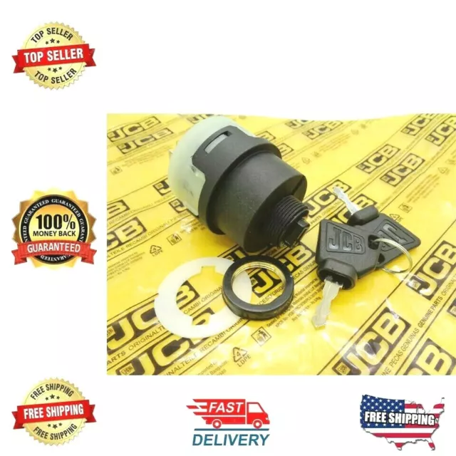 701/80184 701/45500 - Jcb Backhoe Genuine Jcb Ignition Switch And 2 Key