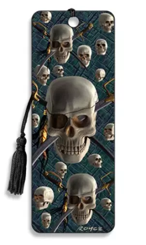 3D Bookmark - Skull and Swords 'Patch' - Cheatwell Games