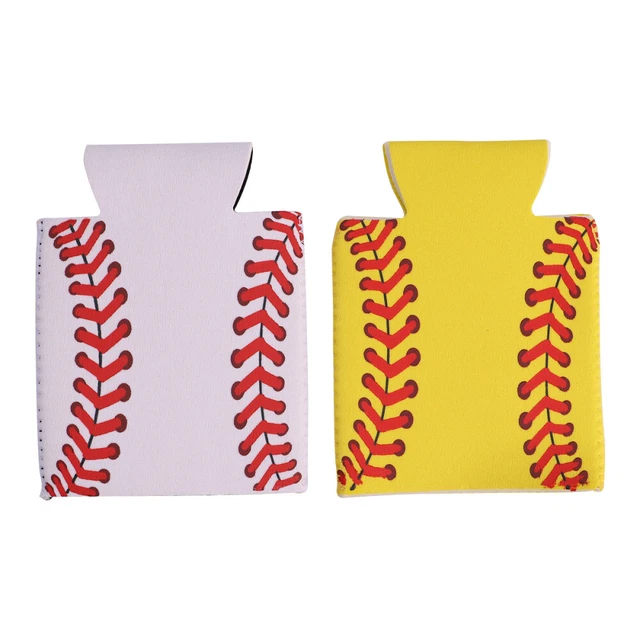 4 piezas Mangas Enfriadores Latas Estilo Béisbol Botella Cerveza Aislante Cubierta Bebida