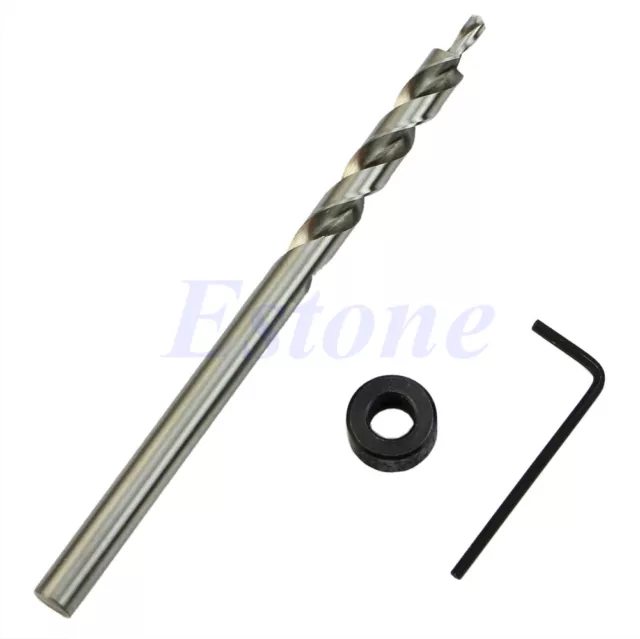 9.5mm Replacement Twist Step Drill Bit Stop Collar Manual Pocket Hole