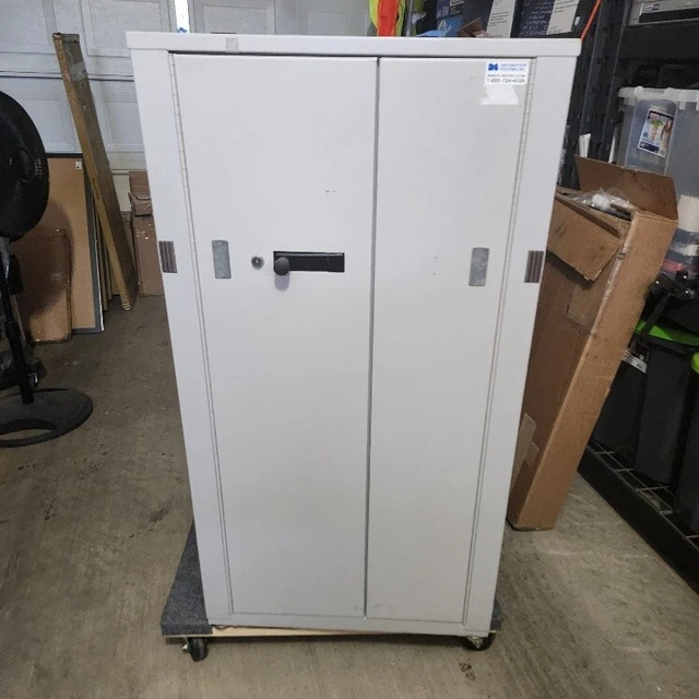 Mobile Charging Cart and Cabinet Storage for Tablets Laptops 18-Device