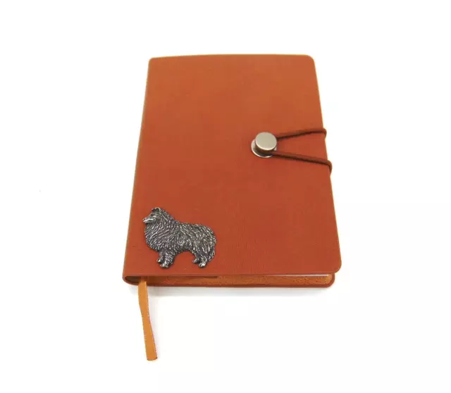 Sheltie design Tan A6 Journal Notebook Shetland Sheepdog Gift Dog Mum Xmas Gift