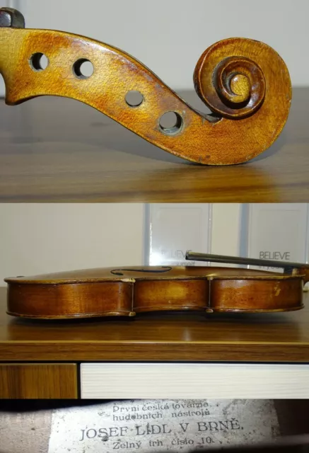 Very Old Violin Josef Lidl - Help Please Save The Old Violin