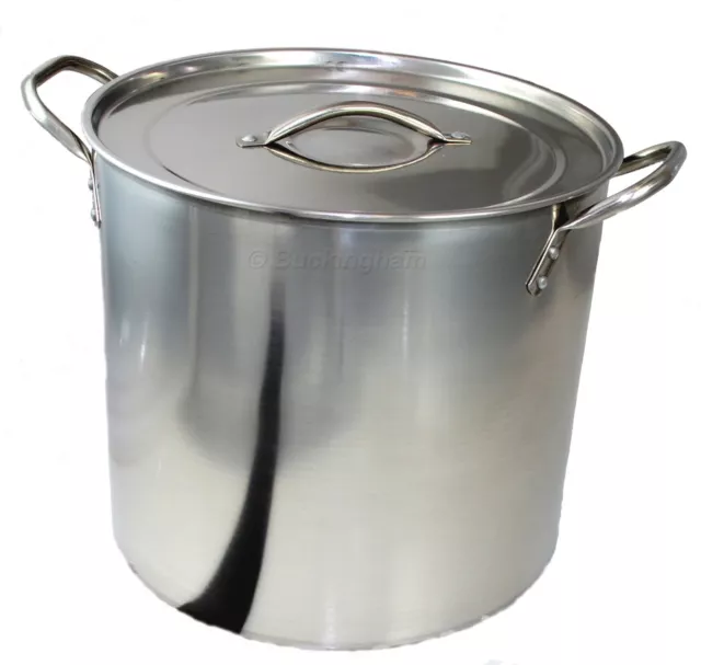 Buckingham Stainless Steel Stock Pot Brew Boiling Stew Soup Cooking Pot 19 Lt