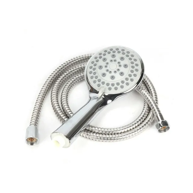 Chrome Shower Head And Hose Set Replacement For Grohe Mira Triton Aqualisa NEW