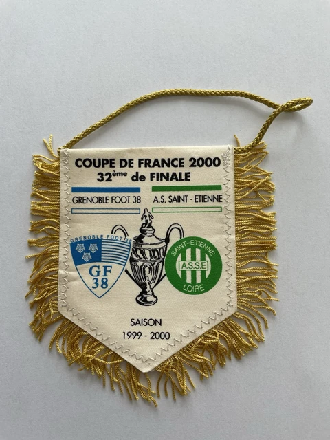 PETIT FANION 10*9 CM FC.METZ Vs CASTETS EN DORTHE COUPE FRANCE 1984