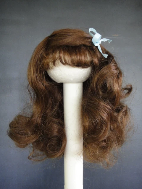Perruque 100% Cheveux Naturels Pour Poupée Ancienne – Floue 14 (43cm) – Fabriquée En France