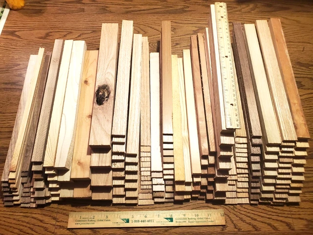 MIXED LARGE BOX of PENNSYLVANIA lumber oak poplar pine MEGA LOT 189 PIECES! L@@K