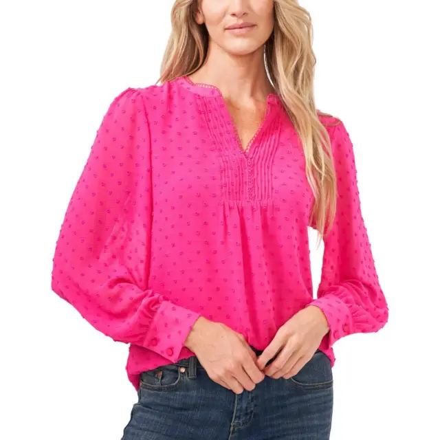 CeCe Womens Clip Dot Off-The-Shoulder Shirt Blouse Top BHFO 8231
