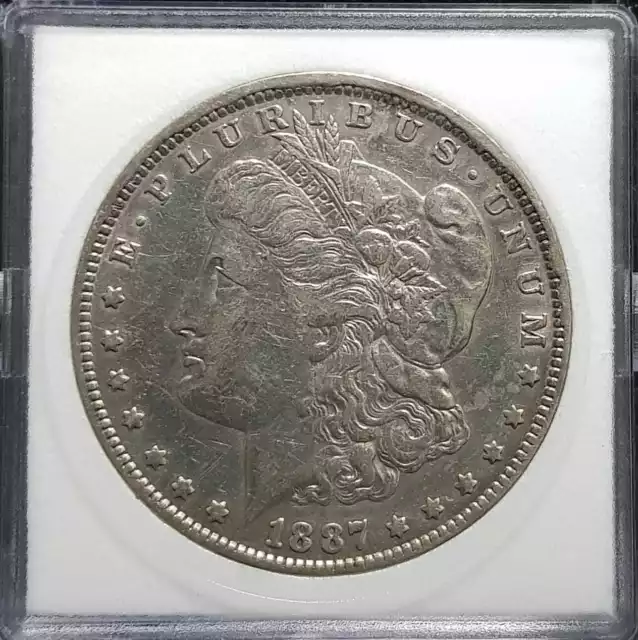 1887 USA 1 Dollar "Morgan Dollar" 26.73g Sliver coin Ø38mm(+FREE1 coin)#28730