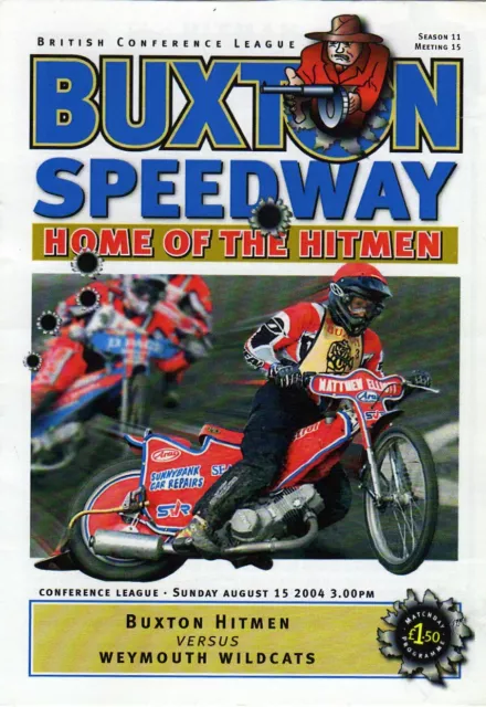 Buxton  V  Weymouth Wildcats 15/8/04 Speedway Programme