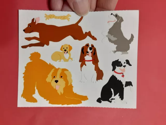 Vintage Mrs.Grossman's dogs large sticker module