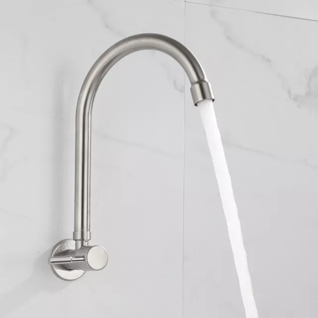 Kitchen Sink Rotation Features Integrated Fixed Base Big Bend Pipe Tap