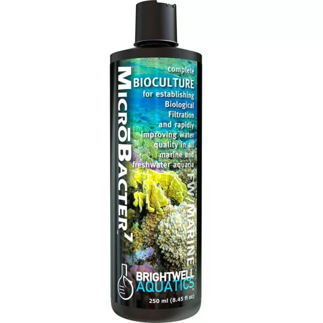 Brightwell Aquatics MicroBacter7 250mL Marine and Freshwater Complete Bioculture