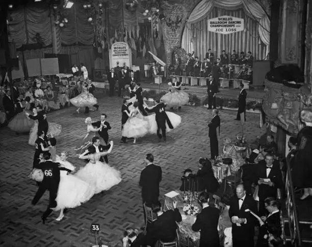 The World Ballroom Dancing Championships At London 1959 Old Photo