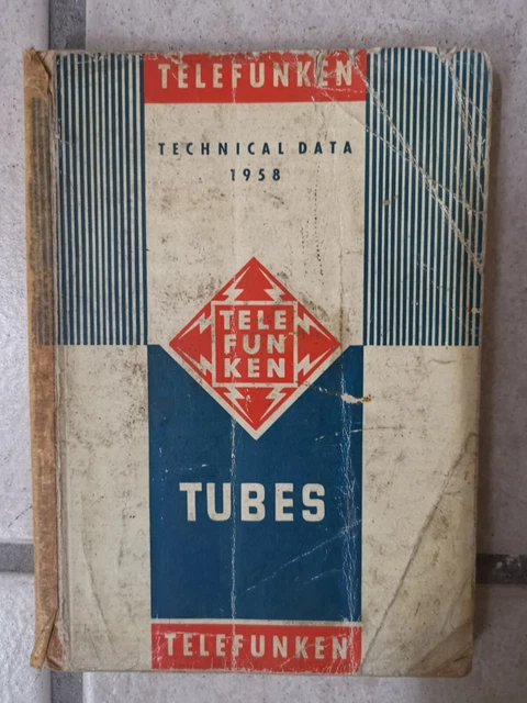 TELEFUNKEN TECHNICAL DATA 1958 Tubes 2024 EUR 59,90 - PicClick IT