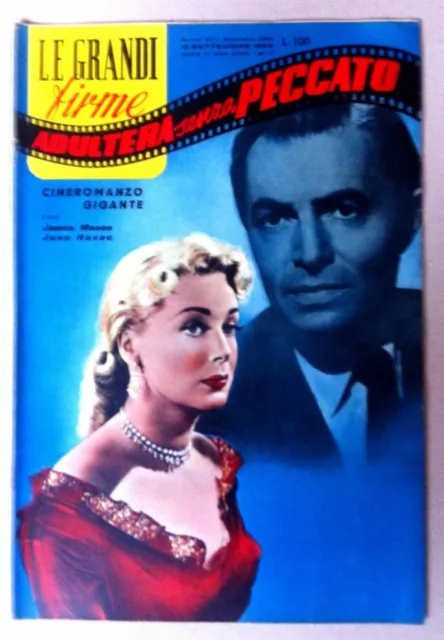 Le Grandi Firme Cineromanzo Adultera Senza Peccato James Mason June Havoc 1955