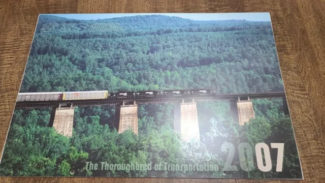 2007 Norfolk Southern Railroad Train Wall Calendar - RR Railway - NEW Unused