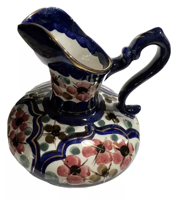 Majolica Hand-Painted small Pitcher/ jug from Holland#530 Marked On Bottom