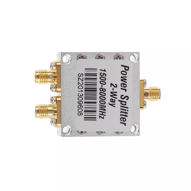 2-Way RF Coaxial Power Splitter 1500-8000 MHz Signal Booster Amplifier SMA
