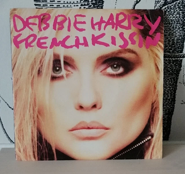 T-shirt Blondie Debbie Harry French Kissing - Homme - Coton Noir - Bitcruncher - Neuf