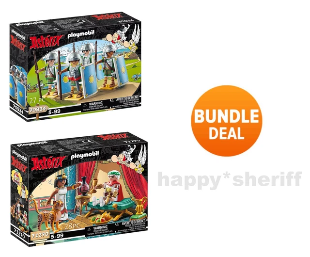 PLAYMOBIL SÉRIE ASTÉRIX Set 71270 César et Cléopâtre au Palais Neuf
